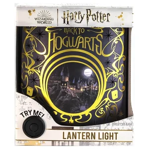 Harry Potter Hogwarts Lantern Light with Gold Accents and Lumos Charm Box Try me