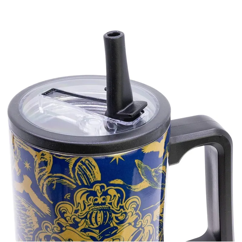 Harry Potter Magic Mayhem Stainless Steel Sipper Mug 920ml Bacj Side Close Up