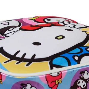 Hello Kitty and Friends Happy 3D backpack for preschool with thermoformed design, top hand handle, 30x25x10 cm dimensions, and free coloring gift, 3D Shape
