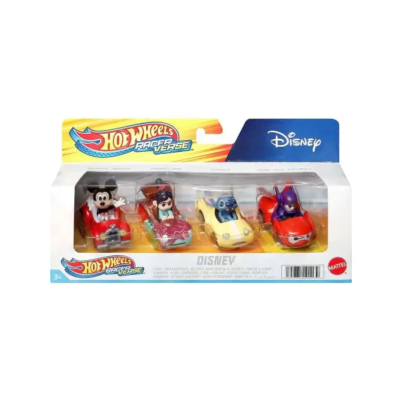 Hot Wheels Disney Vehicles 4-Pack 11.5 x 23cm toys official merchandise Cyprus set