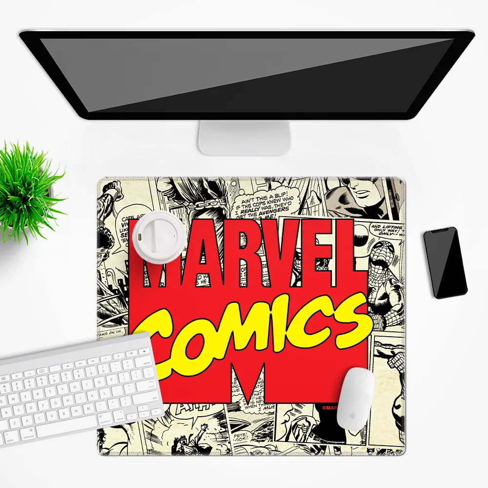 Marvel Comics officially licensed premium desk mat 50x45 cm with retro pop culture design