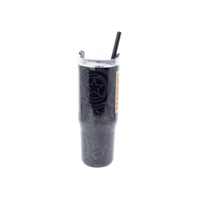 Marvel Golden Treasure Insulated Stainless Steel Mug 920ml Side View