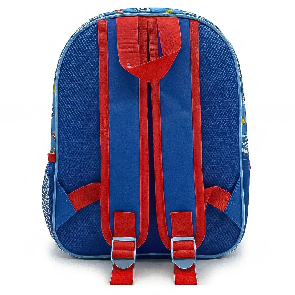 Paw Patrol 3D backpack for preschool with embossed pup design, 30x25x10 cm dimensions, Backview