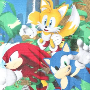 Sonic the hedgehog fleece duvet cover 100x140cm official merchandise Cyprus pattern