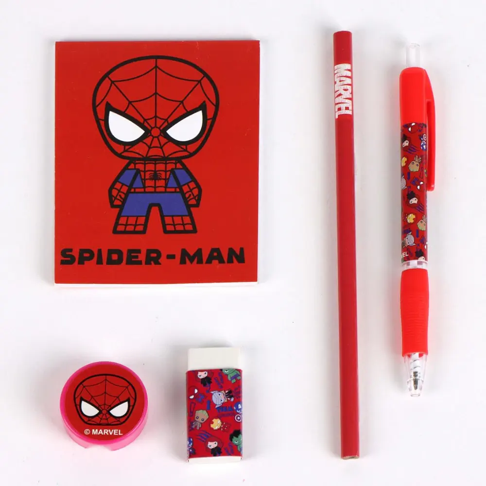 Spiderman Red plush stuffed pen holder official merchandise Stationery