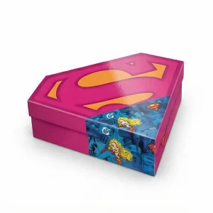 Supergirl socks gift pack 3 pieces supergirl official merchandise box