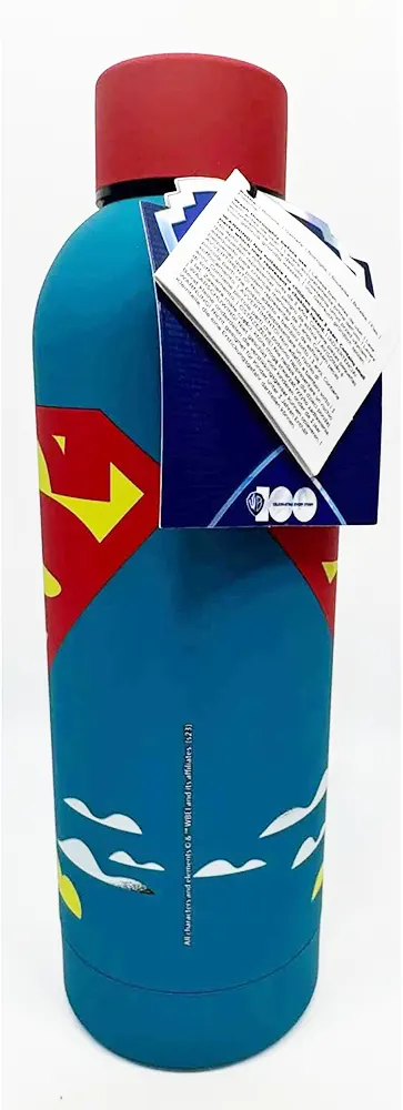Superman Launch soft touch water bottle, sports bottles, Cyprus 1