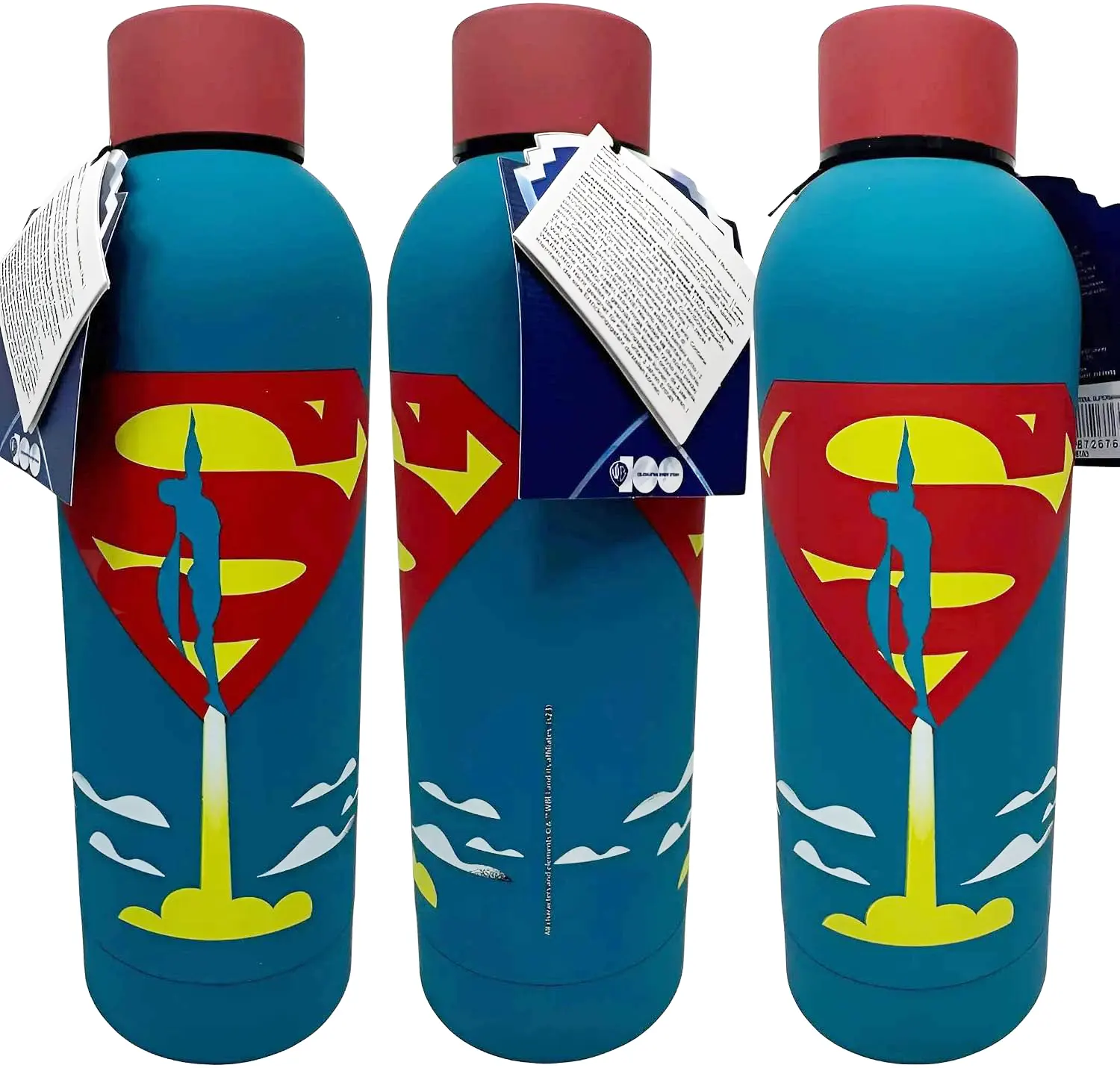 Superman Launch soft touch water bottle, sports bottles, Cyprus