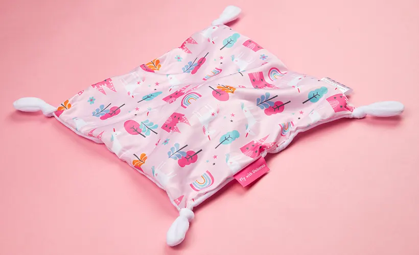 Soft baby comforter for safe infant sleep